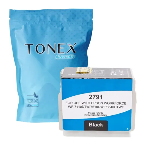 TONEREXPERT Premium Kompatibel für Epson T-2791 / C13T27914012 Tintenpatrone Schwarz bis zu 500 Seiten