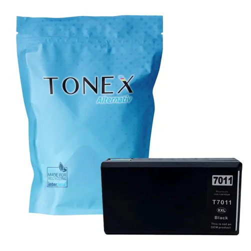 TONEREXPERT Premium Kompatibel für Epson T-7011XXL Tintenpatrone Schwarz bis zu 3400 Seiten 63ml