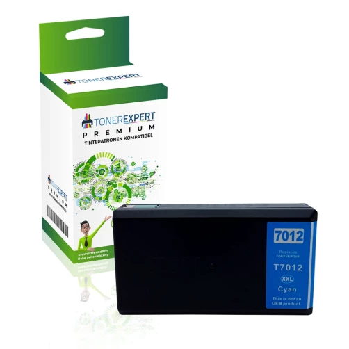 TONEX alternativ für Epson T-7012XXL Tinte Cyan bis zu 3400 Seiten 34ml