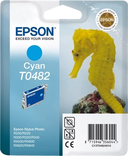 Epson Original T0482C / C13T04824010 Tintenpatrone Cyan 13ml