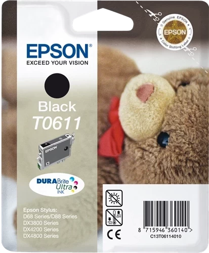 Epson T0611 Schwarz Tintenpatrone
