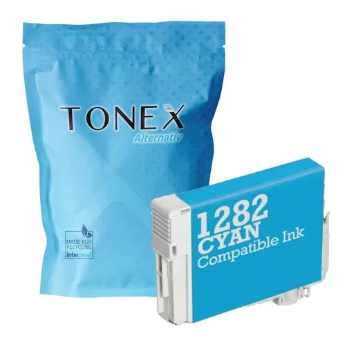 TONEREXPERT Premium Kompatibel für Epson T-1282 / C13T12824012 Tintenpatrone Cyan bis zu 200 Seiten