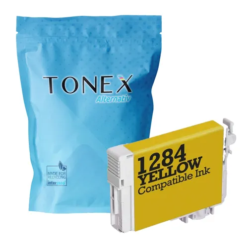 TONEREXPERT Premium Kompatibel für Epson T-1284 / C13T12844012 Tintenpatrone Gelb bis zu 200 Seiten