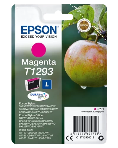 Epson Original T1293 / C13T12934012 Tintenpatrone Magenta bis zu 330 Seiten 7ml