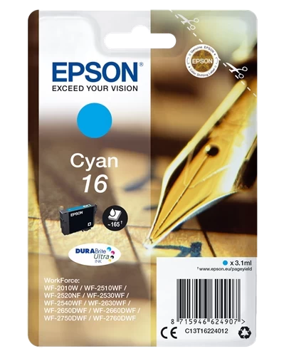 Epson T1622 16 Cyan Tintenpatrone