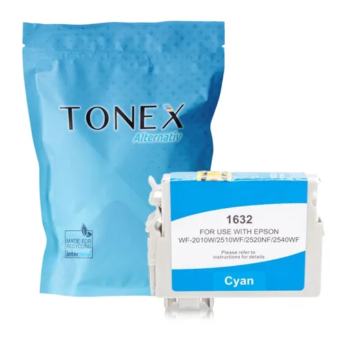 TONEREXPERT Premium Kompatibel für Epson 16XL / T1632 Tintenpatrone Cyan bis zu 530 Seiten 10ml