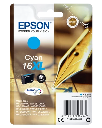 Epson T1632 16XL Cyan Tintenpatrone