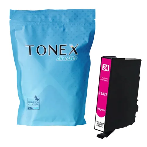 TONEREXPERT Premium Kompatibel für Epson 34XLM / T3473 Tintenpatrone Magenta bis zu 950 Seiten