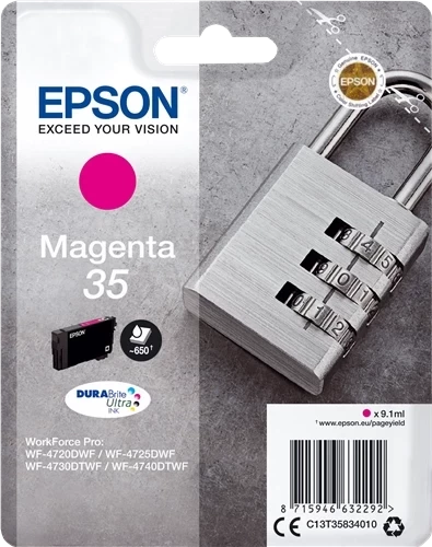 Original Epson 35 / C13T35834010 Tinte Magenta bis zu 650 Seiten 9ml