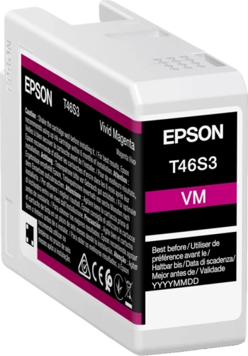 Original Epson C13T46S30N / T46S3 Tinte Magenta 25ml