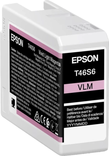 Original Epson C13T46S60N / T46S6 Pink hell Tinte 25ml