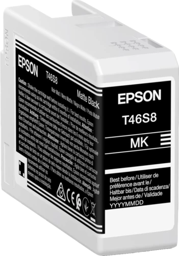 Original Epson C13T46S80N / T46S8 Tinte Schwarz 25ml