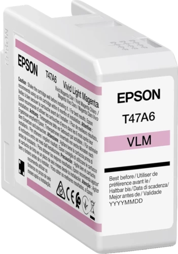 Original Epson C13T47A60N / T47A6 Pink hell Tinte 50ml