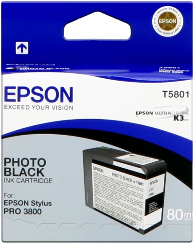 Original Epson C13T580100 / T5801 Tinte Schwarz 80ml