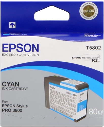 Original Epson C13T580200 / T5802 Tinte Cyan 80ml