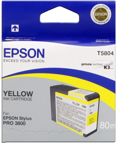 Original Epson C13T580400 / T5804 Tinte Gelb 80ml