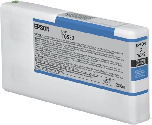 Original Epson C13T653200 / T6532 Tinte Cyan 200ml