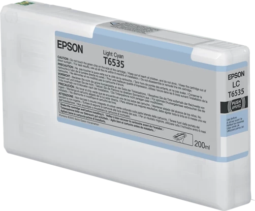Original Epson C13T653500 / T6535 Tinte Cyan 200ml