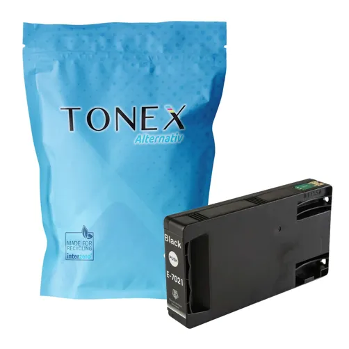 TONEREXPERT Premium Kompatibel für Epson T7021 Tintenpatrone Schwarz bis zu 2400 Seiten 45ml