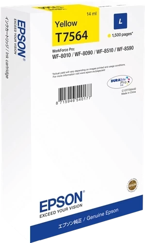 Original Epson T7564 / C13T756440 Tinte Gelb bis zu 1500 Seiten