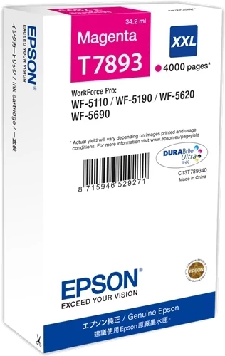 Original Epson T7893 / C13T789340 Tinte Magenta bis zu 4000 Seiten 34ml