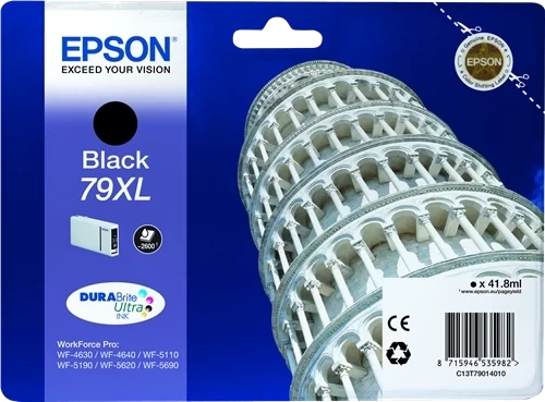 Original Epson 79XL / C13T79014010 Tinte Schwarz bis zu 2600 Seiten 42ml