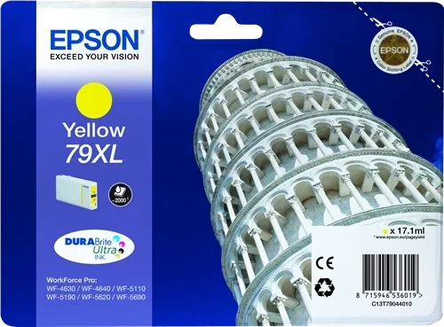 Epson Original 79XL / C13T79044010 Tintenpatrone Gelb bis zu 2000 Seiten 17ml