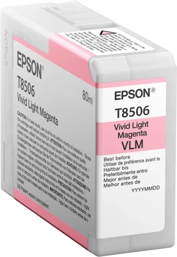 Original Epson C13T85060N / T8506 Pink hell Tinte 80ml