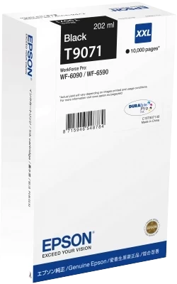 Epson Original T9071 / C13T907140 Tintenpatrone Schwarz bis zu 10000 Seiten 202ml