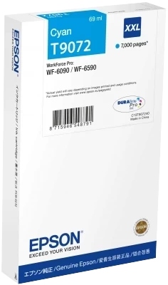 Original Epson T9072 / C13T907240 Tinte Cyan bis zu 7000 Seiten 69ml