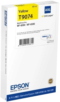 Original Epson T9074 / C13T907440 Tinte Gelb bis zu 7000 Seiten 69ml