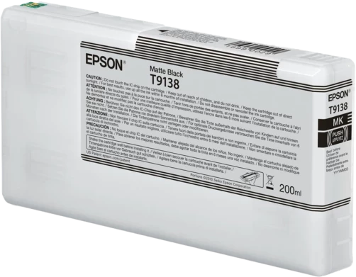 Original Epson C13T91380N / T9138 Tinte Schwarz 200ml