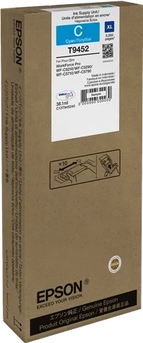Original Epson T9452 / C13T945240 Tinte Cyan bis zu 5000 Seiten 38ml