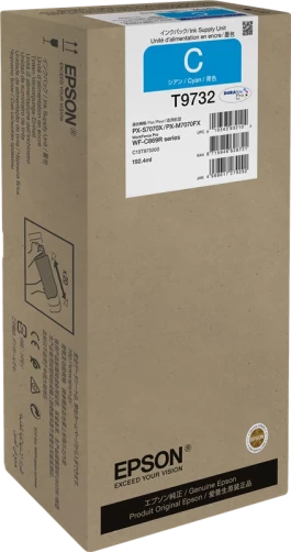 Original Epson C13T97320N / T9732 Tinte Cyan bis zu 22000 Seiten 192ml