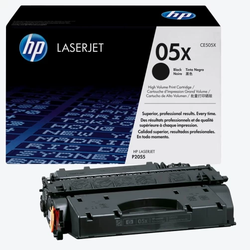 HP Original 05X / CE505X Tonerkartusche Schwarz bis zu 6500 Seiten