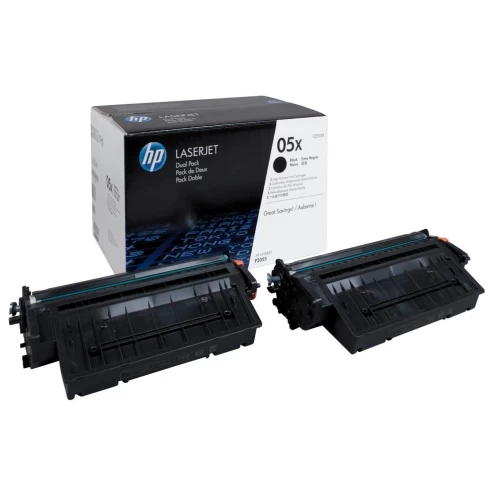 HP Original 05XD / CE505XD Tonerkartusche Schwarz bis zu 6500 Seiten Multipack