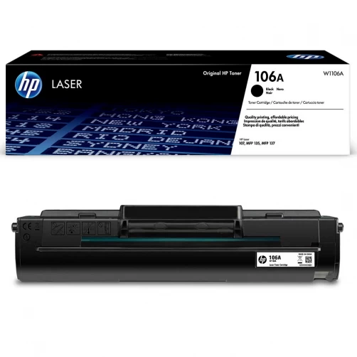 Original HP 106A / W1106A Toner Schwarz bis zu 1000 Seiten
