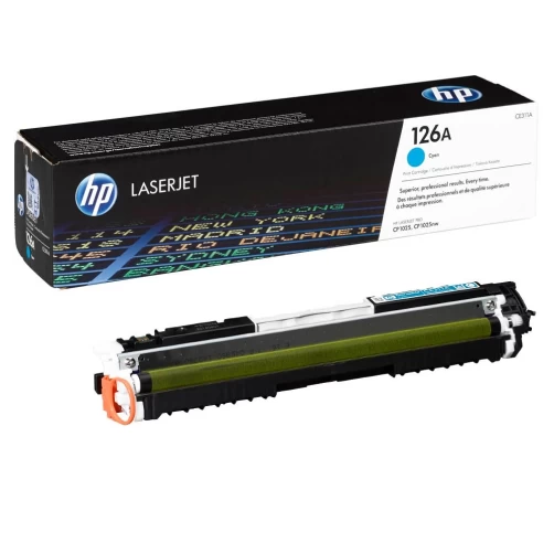 HP Original 126A / CE311A Tonerkartusche Cyan bis zu 1000 Seiten