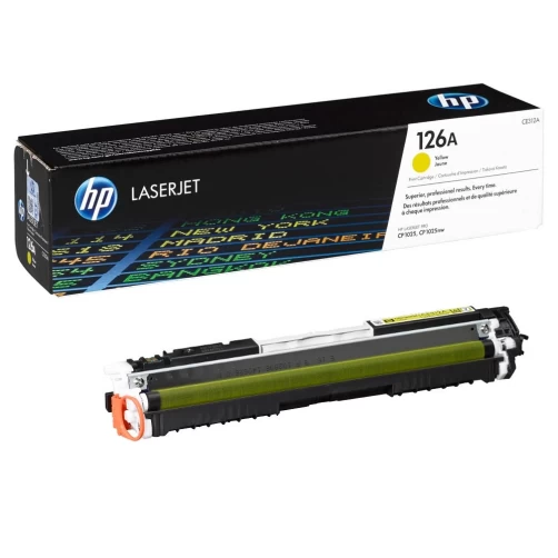 HP Original 126A / CE312A Tonerkartusche Gelb bis zu 1000 Seiten