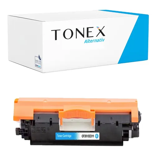 TONEREXPERT Premium Kompatibel für HP 126A / CE311A Tonerkartusche Cyan bis zu 1000 Seiten