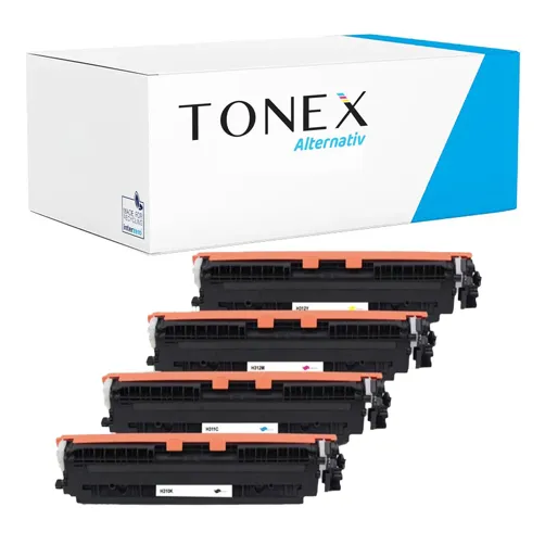 TONEX alternativ für HP 126A Toner Multicolor bis zu 4500 Seiten Spar-Set