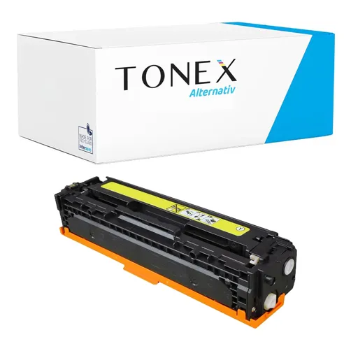 TONEREXPERT Premium Kompatibel für HP 128A / CE322A Tonerkartusche Gelb bis zu 1300 Seiten