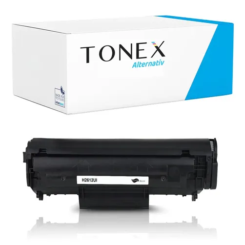 TONEX alternativ für HP 12A / Q2612A Toner Schwarz bis zu 2000 Seiten
