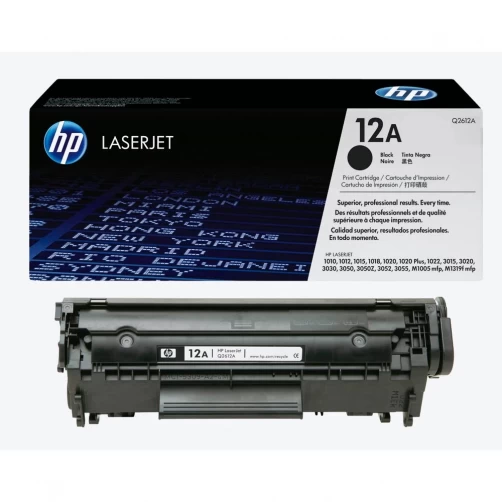 HP Original 12A / Q2612A Tonerkartusche Schwarz bis zu 2000 Seiten