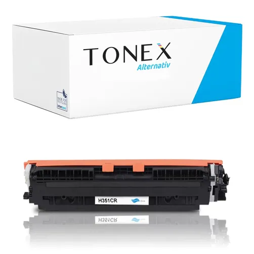 TONEREXPERT Premium Kompatibel für HP 130A / CF351A Tonerkartusche Cyan bis zu 1000 Seiten