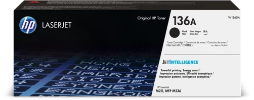 Original HP W1360A / 136A Toner Schwarz bis zu 1150 Seiten