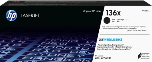 Original HP W1360X / 136X Toner Schwarz bis zu 2600 Seiten