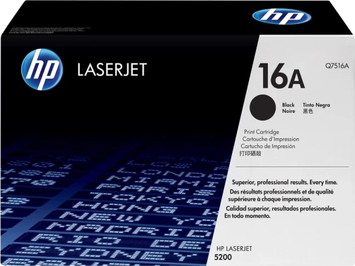 Original HP Q7516A / 16A Toner Schwarz bis zu 12000 Seiten