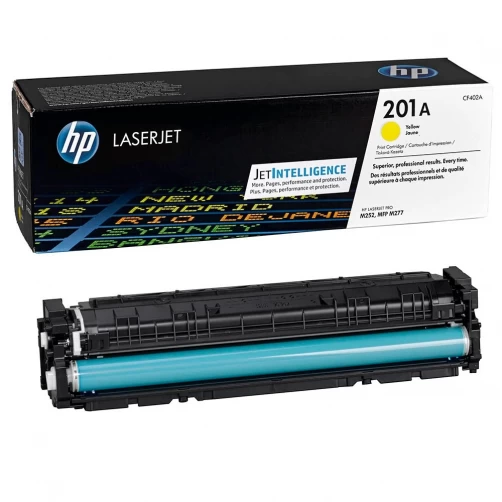 HP Original 201A / CF402A Tonerkartusche Gelb bis zu 1400 Seiten