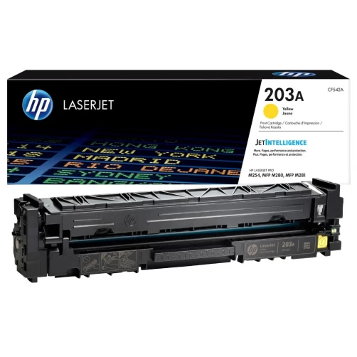 HP Original 203A / CF542A Tonerkartusche Gelb bis zu 1300 Seiten